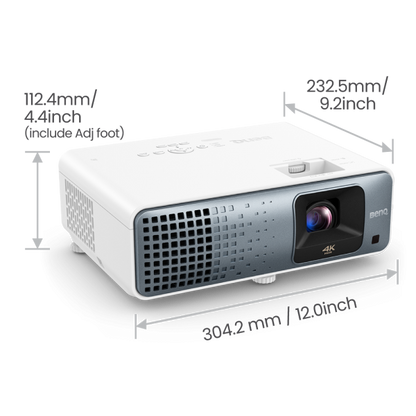 BenQ TK710 videoproyector Proyector haz estándar 3200 lúmenes ANSI DLP UHD 4K (3840x2160) Compatibilidad 3D Negro, Blanco [TK710] 