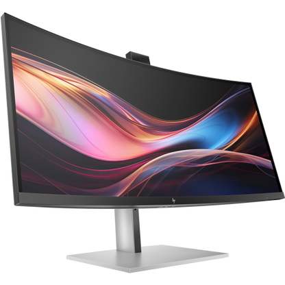 Hp Series 7 Pro (734pm) - 34 inch - Curved - UltraWide Quad HD IPS Black LED Monitor - Thunderbolt 4 - HAS / RJ45 / USB-C / Webcam [8K157AA#ABB]