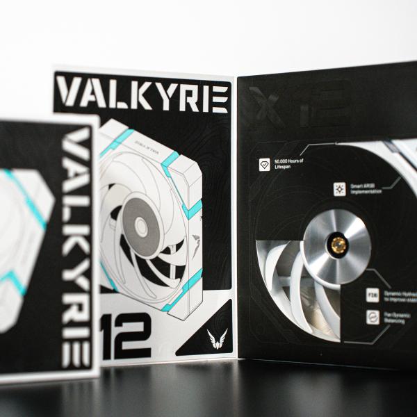 VALKYRIE VENTOLE CASE X12F ARGB WHITE 120mm VK-FANX12FW [VK-FANX12FW]