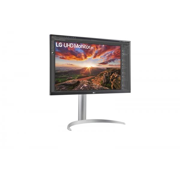 MONITOR LG 27 LED IPS 16:9 3840 x 2160 HDR400 5ms 400 CDM, PIVOTE, DOCK USB-C, DP/HDMI, MULTIMEDIAL [27UP85NP-W]