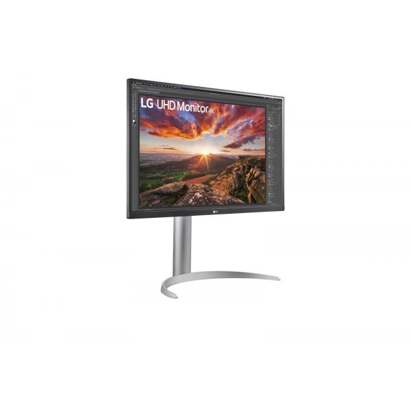 LG MONITOR 27 LED IPS 16:9 3840 x 2160 HDR400 5ms 400 CDM, PIVOT, USB-C DOCK, DP/HDMI, MULTIMEDIAL [27UP85NP-W]