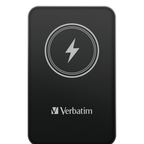 Verbatim Charge 'n' Go Polimeri di litio (LiPo) 5000 mAh Carica wireless Nero [32240]