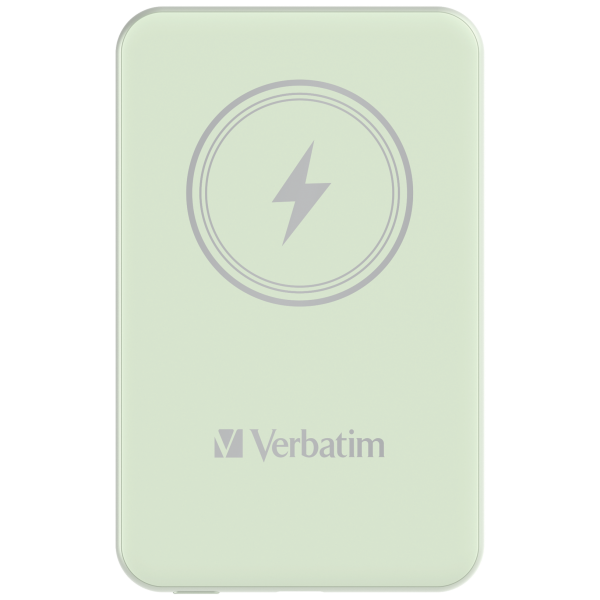 VERBATIM POWER BANK WIRELESS MAGNETICO 5000 mAh VERDE [32241]