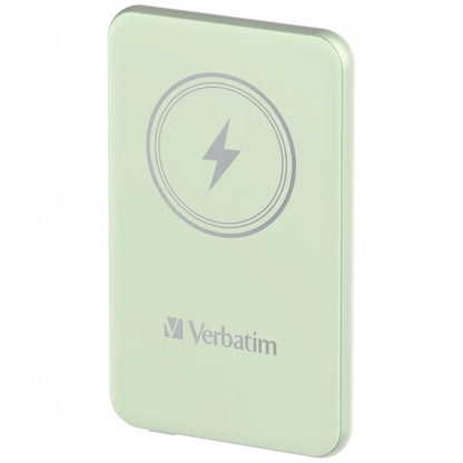 VERBATIM POWER BANK WIRELESS MAGNETICO 5000 mAh VERDE [32241]