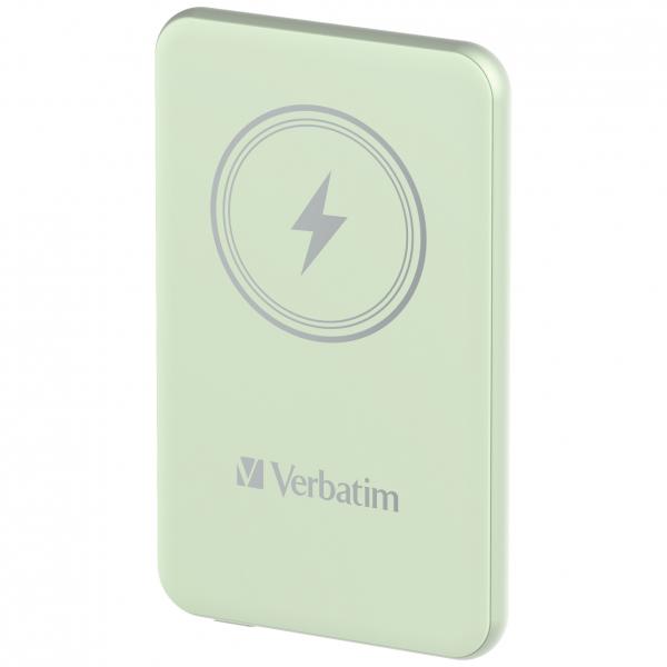 Verbatim Charge 'n' Go Polimeri di litio (LiPo) 5000 mAh Carica wireless Verde [32241]