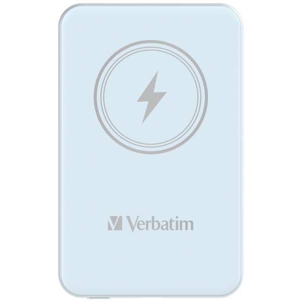 Verbatim Charge 'n' Go Polimeri di litio (LiPo) 5000 mAh Carica wireless Blu [32242]