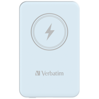 Verbatim Charge 'n' Go Polimeri di litio (LiPo) 5000 mAh Carica wireless Blu [32242]