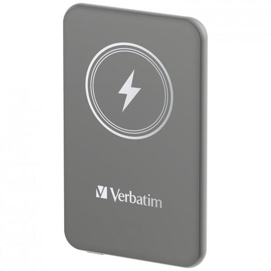 VERBATIM POWER BANK 5000 CHARGENGO MAGNETICA WIRELESS,GRIGIA [32244]