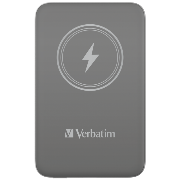 VERBATIM POWER BANK 10000 CHARGENGO MAGNETICA WIRELESS, GRIGIA [32249]