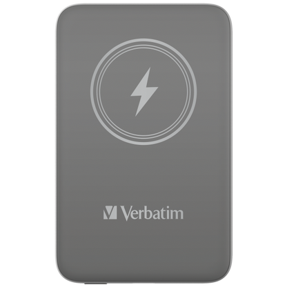 VERBATIM POWER BANK 10000 CHARGENGO MAGNETICA WIRELESS, GRIGIA [32249]