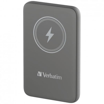 VERBATIM POWER BANK 10000 CHARGENGO MAGNETICA WIRELESS, GRIGIA [32249]