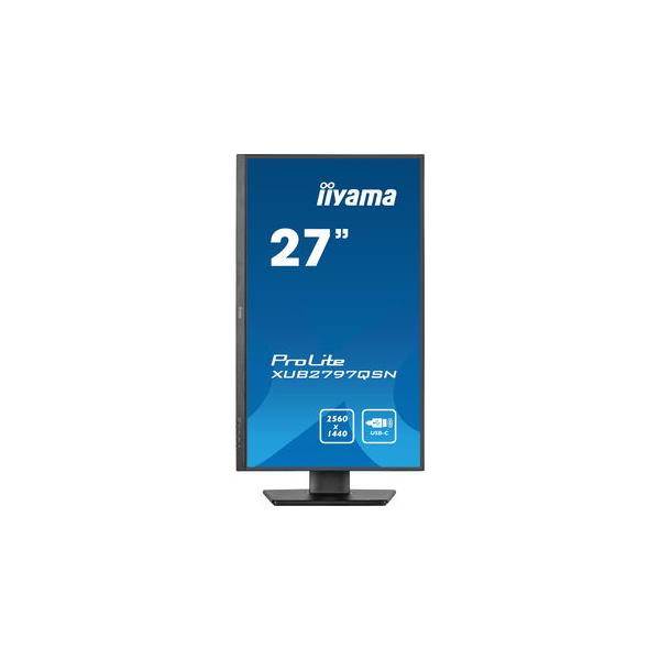 Iiyama ProLite 27 pulgadas - Monitor LED IPS Quad HD - 2560x1440 - Base USB-C - Pivote/HAS/RJ45/USB-C [XUB2797QSN-B1] 