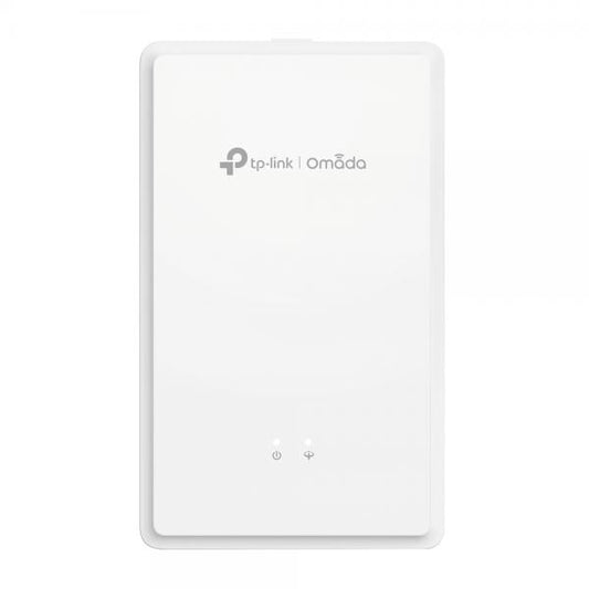 TP-Link - EAP615GP-Wall - Omada AX1800 Wall-Plate Dual-Band Wi-Fi 6 GPON Access Point, 1SC/UPC GPON+21G RJ45 Port+1RJ11 Port, 574Mbps at 2.4 GHz + 1201 Mbps at 5 GHz, AC Power, 4Intern [EAP615GP-Wall]