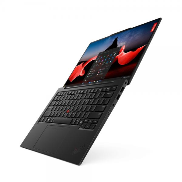 Lenovo ThinkPad X1 Carbon Gen 12 Intel Core Ultra 5 125U Computer portatile 35,6 cm (14") WUXGA 16 GB LPDDR5x-SDRAM 512 GB SSD Wi-Fi 6E (802.11ax) Windows 11 Pro Nero [21KC004UIX]