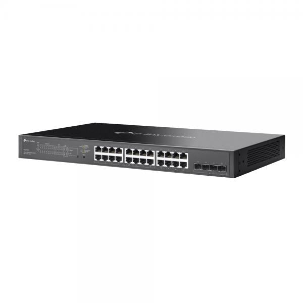 TP-Link - SG2428LP - Omada 28-Port Gigabit Smart Switch with 16-Port PoE+, 24 Gigabit Ports (16PoE+ and 8 Non-PoE), 4 Gigabit SFP Slots, 16 802.3at/af, 150 W PoE Power, 1U 19-inch Rack- [SG2428LP]