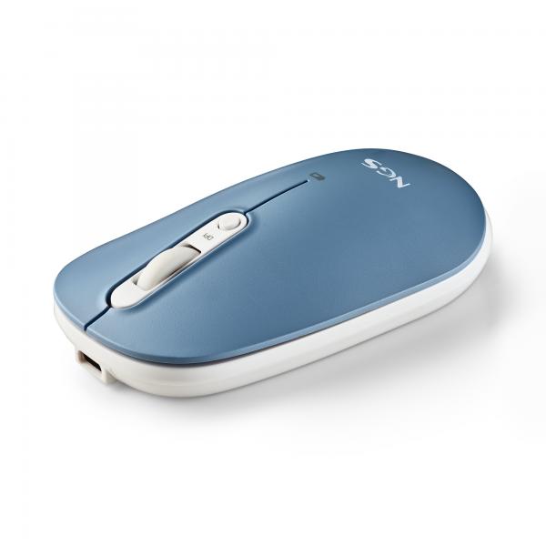 NGS MOUSE WIRELESS MULTI-DISPOSITIVO,CONNES 2,4 GHz + BLUETOOTH5.0 + BLUETOOTH5.0,4PULSANTI+2COPERTU [SHELL-RB]