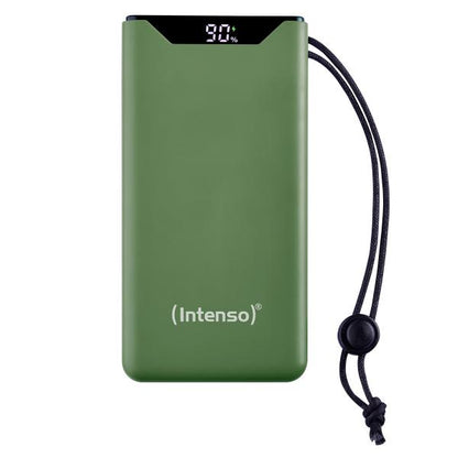 INTENSO POWER BANK F10000, PD, QUALCOMM QUICK CHARGE 3.0, DIGITAL PERCENTAGE DISPLAY, VERDE [7332037]