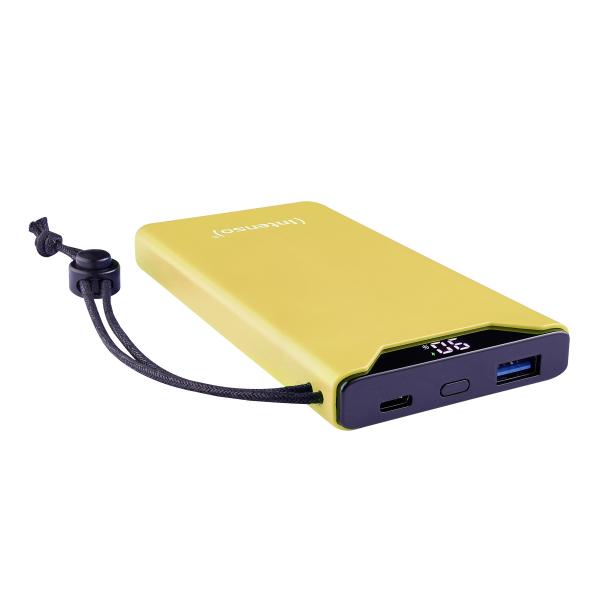 INTENSO POWER BANK F10000, PD, QUALCOMM QUICK CHARGE 3.0, DIGITAL PERCENTAGE DISPLAY, GIALLO [7332039]