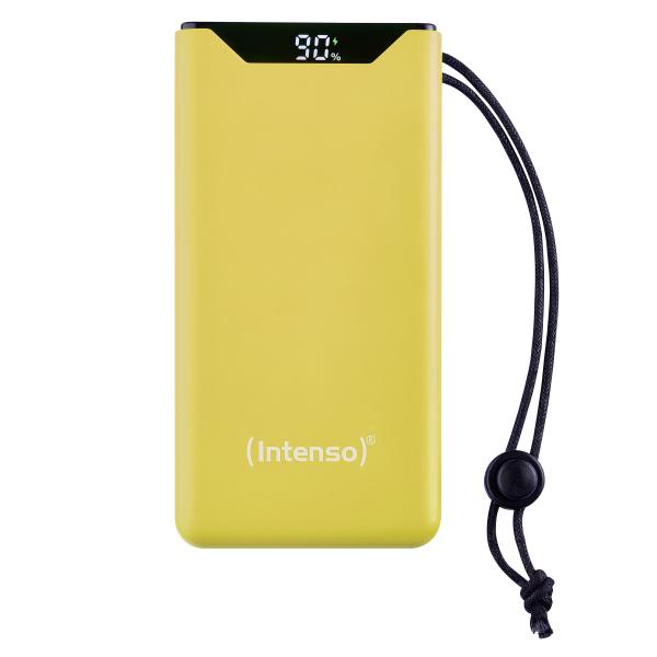 INTENSO POWER BANK F10000, PD, QUALCOMM QUICK CHARGE 3.0, DIGITAL PERCENTAGE DISPLAY, GIALLO [7332039]