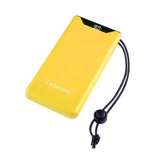 INTENSO POWER BANK F10000, PD, QUALCOMM QUICK CHARGE 3.0, DIGITAL PERCENTAGE DISPLAY, GIALLO [7332039]