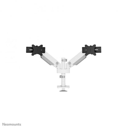 Neomounts 24-34 inch - Flatscreen Desk Mount - 2 Screens - Full Motion - Clamp/Grommet - White [DS65S-950WH2]