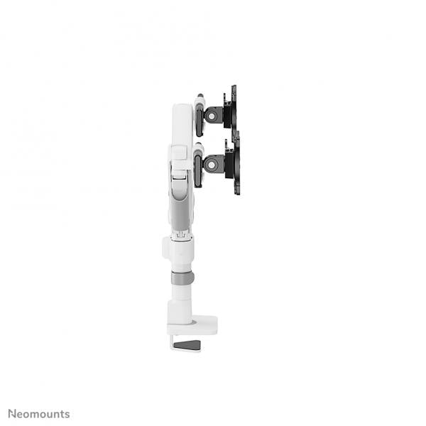 Neomounts 24-34 inch - Flatscreen Desk Mount - 2 Screens - Full Motion - Clamp/Grommet - White [DS65S-950WH2]