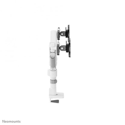 Neomounts 24-34 inch - Flatscreen Desk Mount - 2 Screens - Full Motion - Clamp/Grommet - White [DS65S-950WH2]