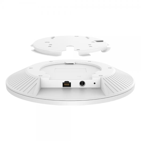 TP-Link - EAP772 - Omada BE9300 Ceiling Mount Tri-Band Wi-Fi 7 Access Point, 1x 2.5G RJ45 Port, 574Mbps at 2.4Ghz + 2880 Mbps at 5 GHz + 5760 Mbps at 6 GHz, 802.3at PoE or 12V/2.5A DC (Powe [EAP772]