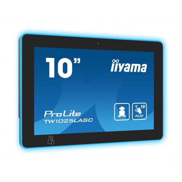 iiyama TW1025LASC-B1PNR espositore per sale riunioni 25,6 cm (10.1") 1280 x 800 Pixel LED 802.11b, 802.11g, Wi-Fi 4 (802.11n) Nero Plastica Bluetooth [TW1025LASC-B1PNR]