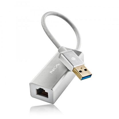 ADAPTADOR DE RED NGS USB 3.0 A RJ45 PARA PC Y PORTÁTIL, 15cm [HACKER3.0]