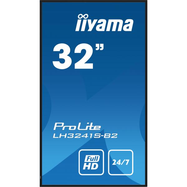 iiyama LH3241S-B2 display de mensajes Diseño quiosco 80 cm (31.5") LED 350 cd/m Full HD Negro 24/7 [LH3241S-B2] 