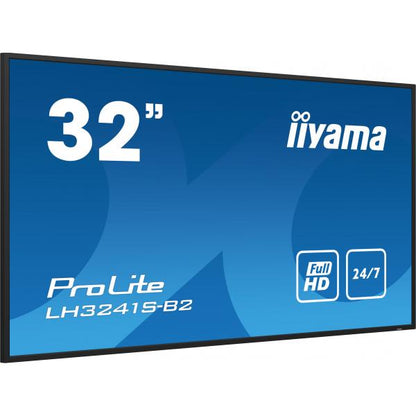 iiyama LH3241S-B2 display de mensajes Diseño quiosco 80 cm (31.5") LED 350 cd/m Full HD Negro 24/7 [LH3241S-B2] 