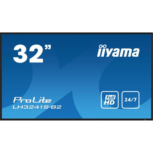 iiyama LH3241S-B2 visualizzatore di messaggi Design chiosco 80 cm (31.5") LED 350 cd/m Full HD Nero 24/7 [LH3241S-B2]