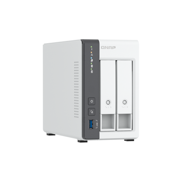 QNAP NAS TS-216G, 2 BAHÍAS ARM 4C 2.0GHZ, 2 X SATA 6GB/S 3.5"/2.5", 4GB RAM INTEGRADO, 1 X GBE, 1