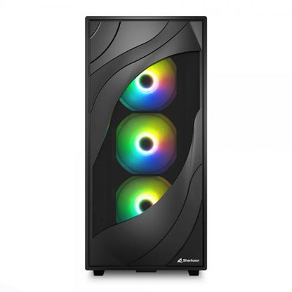 SHARKOON CASE ATX REBEL C80G GLASS RGB [C80G RGB]