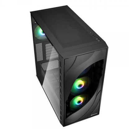 SHARKOON CASE ATX REBEL C80G GLASS RGB [C80G RGB]