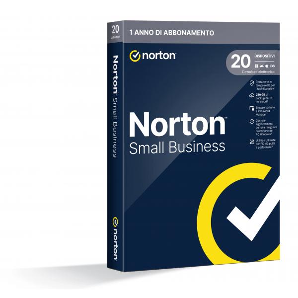 Norton Small Business Antivirus protección para pequeñas empresas y oficinas pequeñas 20 dispositivos Licencia de 1 año [21454845]