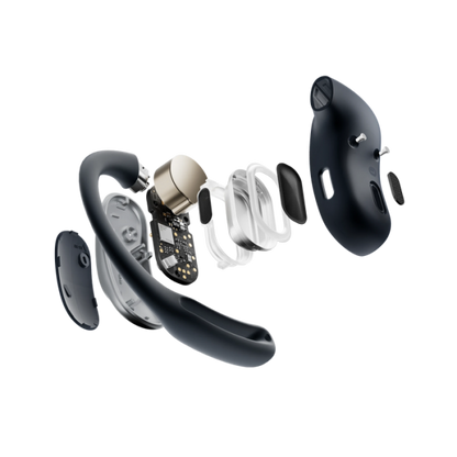 SHOKZ OpenFit Air Auriculares Inalámbricos con Clip Llamadas/Música/Deportes/Diario Bluetooth Negro [T511-ST-BK] 