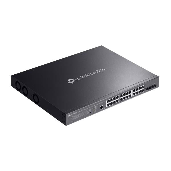 TP-Link - SG3428XMPP - Omada 24-Port Gigabit and 4-Port 10GE SFP+ L2+ Managed Switch with 16-Port PoE+ & 8-Port PoE++, 16 Gigabit PoE+ Ports, 8 Gigabit PoE++ Ports (up to 90 W/port), 4 10 [SG3428XMPP]