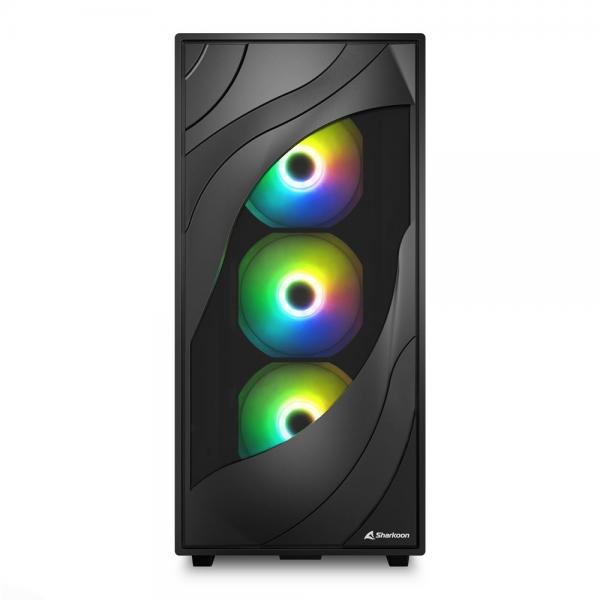 Sharkoon REBEL C80M RGB Midi Tower Nero [REBELC80MRGB]