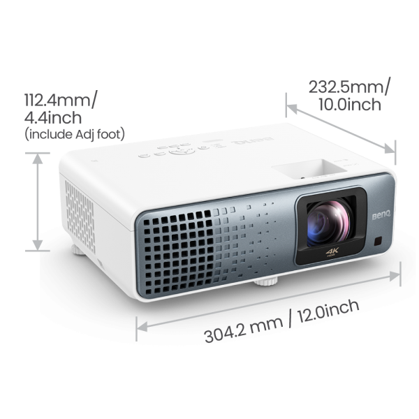 BenQ TK710STi videoproyector Proyector haz estándar 3200 lúmenes ANSI DLP UHD 4K (3840x2160) Compatibilidad 3D Negro, Blanco [TK710STI] 