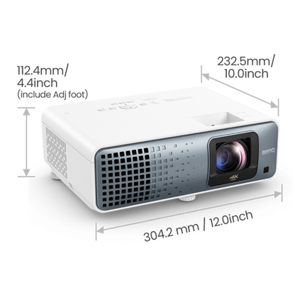 BenQ TK710STi videoproyector Proyector haz estándar 3200 lúmenes ANSI DLP UHD 4K (3840x2160) Compatibilidad 3D Negro, Blanco [TK710STI] 