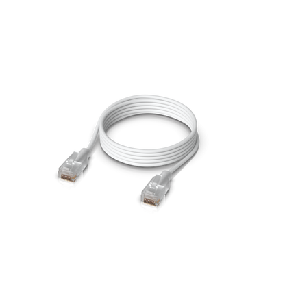 Ubiquiti - UniFi Etherlighting Patch Cable, Nano-thin patch cable with 2.5 GbE support designed to show Etherlighting effect - 1M UACC-Cable-Patch-EL-1M-W [UACC-Cable-Patch-EL-1M-W]