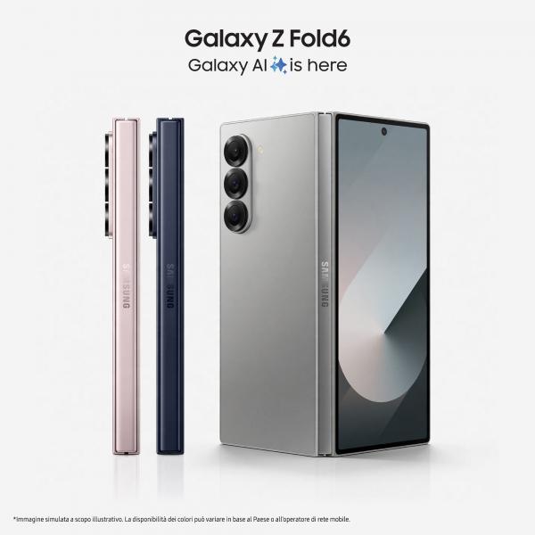 Samsung Galaxy Z Fold6 Smartphone AI, 512GB, RAM 12GB, Display 6,3"/7,6" Dynamic AMOLED 2X, Navy [SM-F956BDBCEUE]