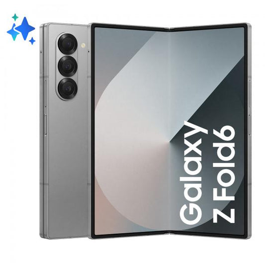 Samsung Galaxy Z Fold6 Smartphone AI, 256GB, RAM 12GB, Display 6,3"/7,6" Dynamic AMOLED 2X, Silver Shadow [SM-F956BZSBEUE]