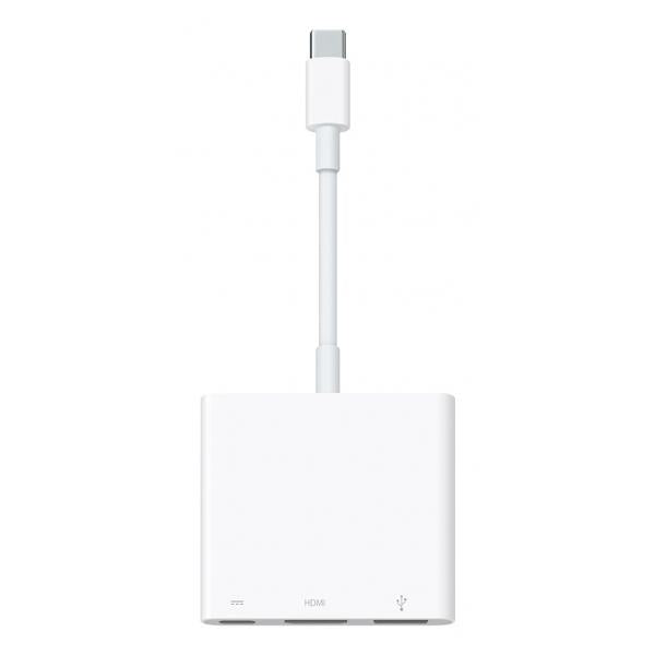 APPLE ADATTATORE MULTIPORTA DA USB C AD AV DIGITALE BIANCO [MW5M3ZM/A]