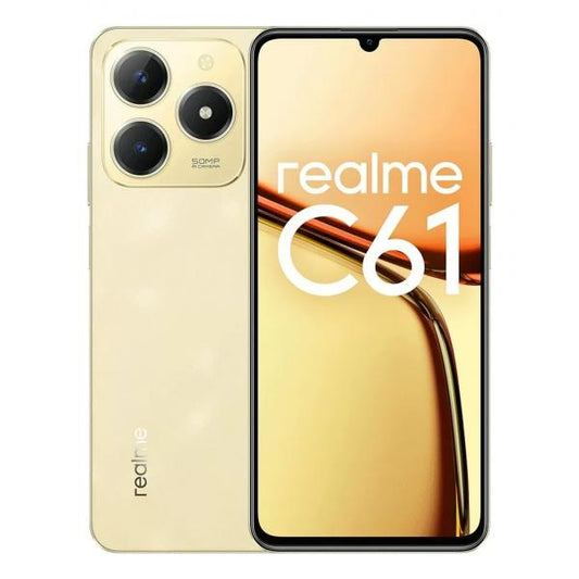 realme C61 17,1 cm (6.74") Doppia SIM Android 14 4G USB tipo-C 6 GB 256 GB 5000 mAh Oro [0115570300]