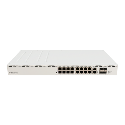 MikroTik, CRS320-8P-8B-4S+RM, Cloud Router Switch 320-8P-8B-4S+RM with dual-core 800 MHz CPU, 256 MB RAM, 98DX226S switch chip, 17 x Gigabit Eth ports (8 x 802.3af/at, 8 x 802.3bt PoE-out), [CRS320-8P-8B-4S+RM]