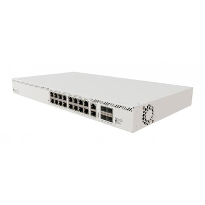 MikroTik, CRS320-8P-8B-4S+RM, Cloud Router Switch 320-8P-8B-4S+RM with dual-core 800 MHz CPU, 256 MB RAM, 98DX226S switch chip, 17 x Gigabit Eth ports (8 x 802.3af/at, 8 x 802.3bt PoE-out), [CRS320-8P-8B-4S+RM]