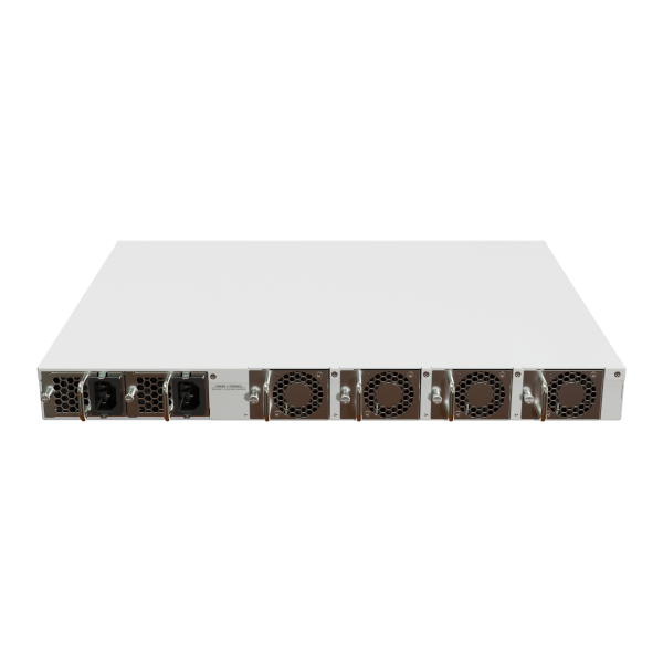 MikroTik, CRS520-4XS-16XQ-RM, Cloud Router Switch 520-4XS-16XQ-RM with Quad-Core AL52400 2 GHz CPU, 4 GB RAM, 98CX8410 switch chip, 2 x 10G Eth ports, 4 x 25G SFP28 ports, 16 x 100G QSFP28 p [CRS520-4XS-16XQ-RM]